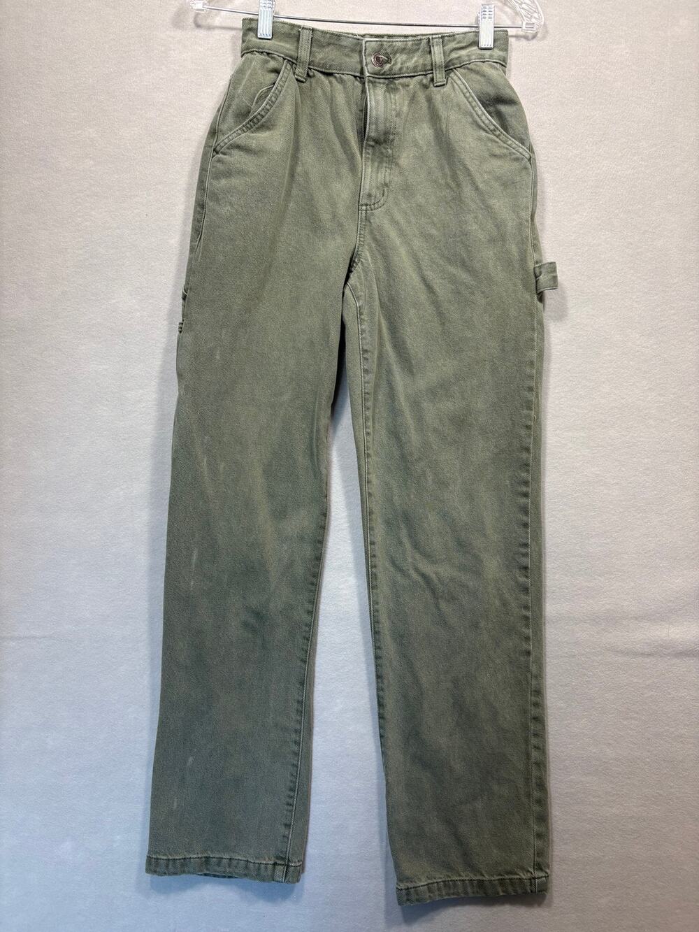 Cotton:On Carpenter Jeans Straight Leg Women's Size US4 Green